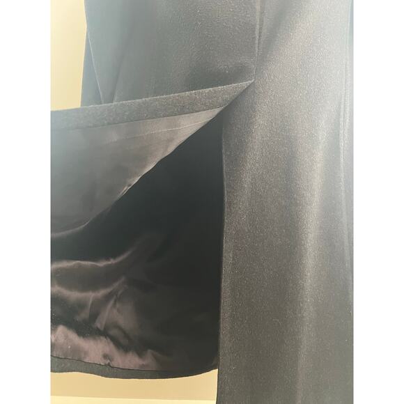 VTG Brooks Brothers Wool Long Charcoal Overcoat Velvet Collar Size 39 Large JP - Picture 7 of 13